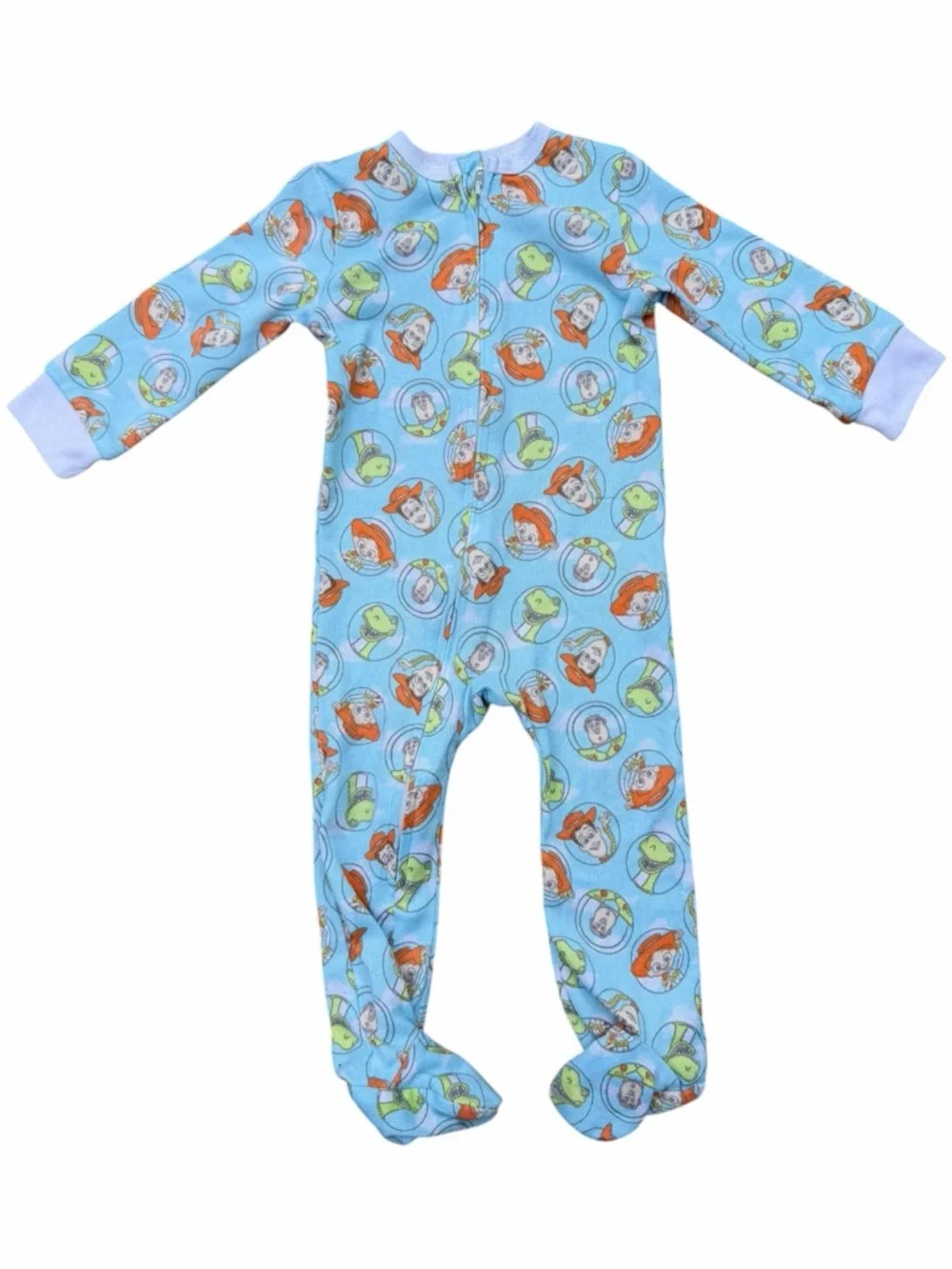Disney Baby Toy Story Footed Pajama Set Blue 6M Zip Front Sleepwear Disneycore
